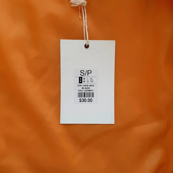 Birch and Stone Orange M Bear Bomber Jacket in Small - Picture 12 of 12